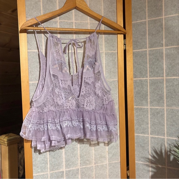 Free People In The Clouds Lace Layered Cami XS - Picture 9 of 12